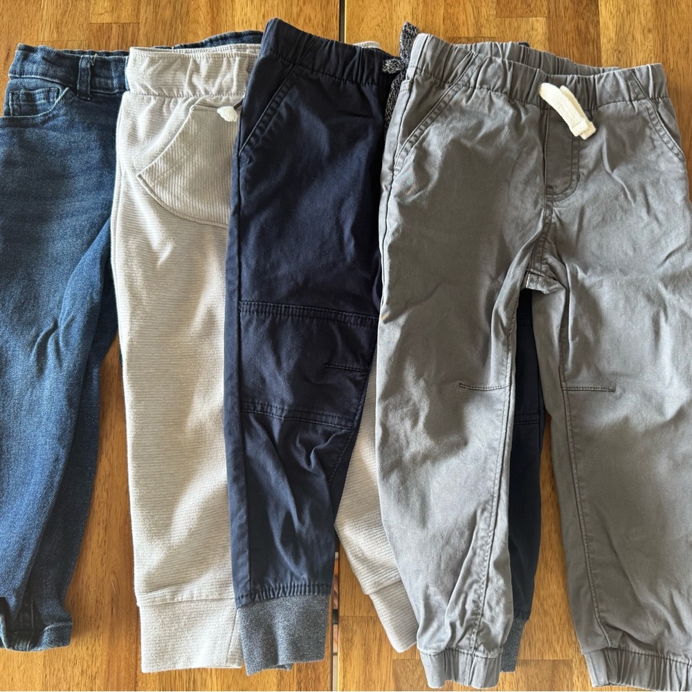 Cat & Jack Kids' Blue, Gray, and Beige Joggers